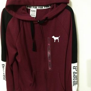 Pink by Victoria Secret Hooded Jacket Size S